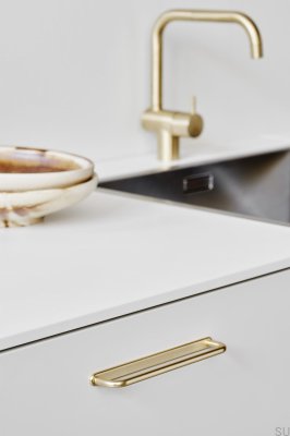 Uchwyt meblowy podłużny D-Lite 160 Metalowy Złoty