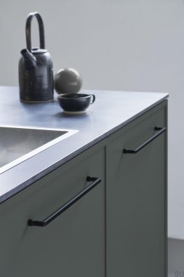 Uchwyt meblowy podłużny Equester 320 Metalowy Czarny Mat