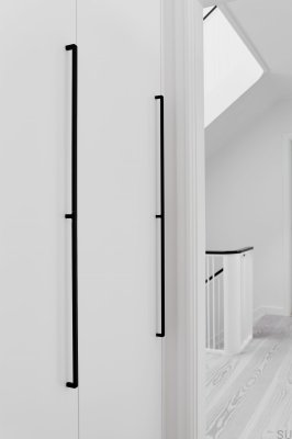 Uchwyt meblowy podłużny Mango 2x544 Aluminiowy Czarny Mat