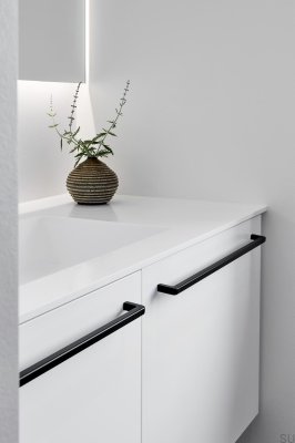 Uchwyt meblowy podłużny Mango 544 Aluminiowy Czarny Mat