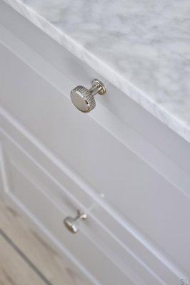 Gałka meblowa Villa Round 30 Metalowa Srebrna Niklowana