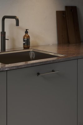 Uchwyt meblowy podłużny Villa 128 Metalowy Gun-Metal