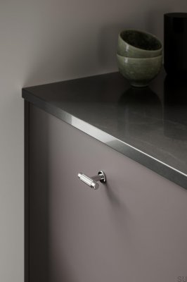 Gałka meblowa T-Bar Villa T 50 Metalowa Srebrna Chromowana