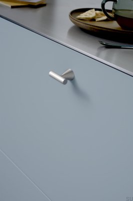 Gałka meblowa T-Bar Delta 23,5 Metalowa Srebrna