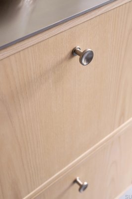 Gałka meblowa Chateau 30 Metalowa Srebrna