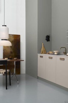 Uchwyt meblowy podłużny Leaf 160 Metalowy Złoty Szczotkowany