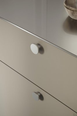 Gałka meblowa Circle 50 Metalowa Srebrna