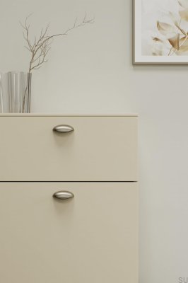 Uchwyt meblowy podłużny Luna 64 Metalowy Złoty Szczotkowany