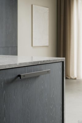 Uchwyt meblowy podłużny Tool 192 Metalowy Czarny Mat