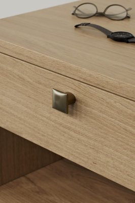 Gałka meblowa Flow 16 Metalowa Złota Szczotkowana