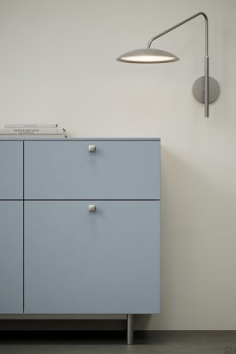 Gałka meblowa Flow 16 Metalowa Srebrna