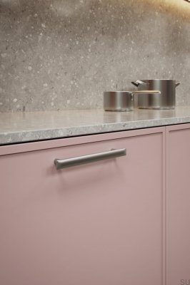 Uchwyt meblowy podłużny Flow 160 Metalowy Srebrny