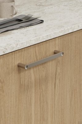 Uchwyt meblowy podłużny Punto 160 Metalowy Niklowany Mat