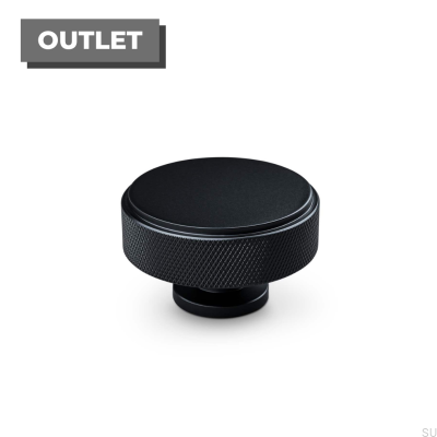 Gałka meblowa Lonato 50 Metalowa Czarna Matowa