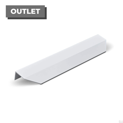 Uchwyt meblowy krawędziowy Modena 200 Metalowy Biały Mat