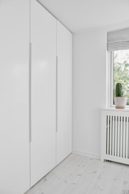 Uchwyt meblowy krawędziowy Edge Straight 1200 Aluminiowy Biały Mat