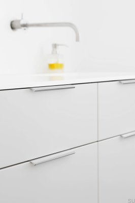 Uchwyt meblowy krawędziowy Edge Straight 200 Aluminiowy Anodowany