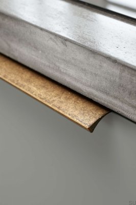 Uchwyt meblowy krawędziowy Edge Straight 200 Aluminiowy Antyczny Złoty