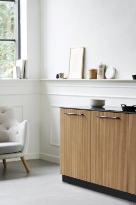 Uchwyt meblowy podłużny Carve 320 Metalowy Czarny Mat