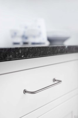 Uchwyt meblowy podłużny Lounge 160 Stalowy Srebrny Satynowy