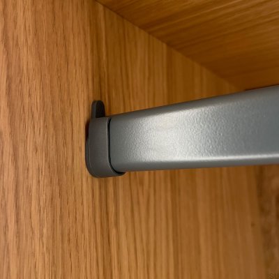 Drążek do szafy 358 Aluminiowy Ciemnoszary