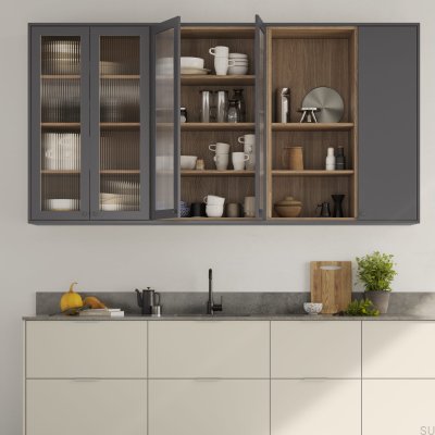 Uchwyt meblowy krawędziowy Side 160 Aluminiowy Szary