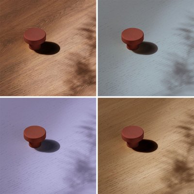 Gałka meblowa Circular 33 Metalowa Reddish Brown