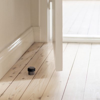 Stopka Stoper do drzwi podłogowy Helix Ciemny Brąz