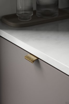 Uchwyt meblowy krawędziowy Edge Straight 40 Aluminiowy Antyczny Złoty