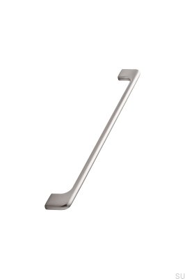Uchwyt meblowy podłużny 256+288 Doppia Aluminiumowy Srebrny