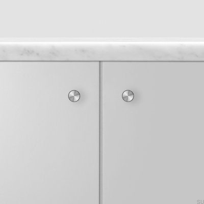 Gałka meblowa Linear 12 Stalowa Srebrna (zestaw 2 szt.)