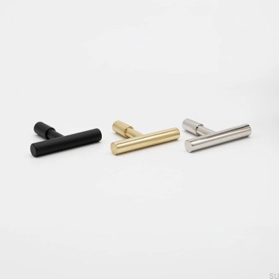 Gałka meblowa T-Bar Spira Niklowana Polerowana