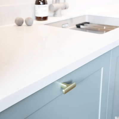 Gałka meblowa T-Bar Ethel Złota Szczotkowana