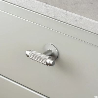 Gałka meblowa T-Bar Riff Srebrna Matowa