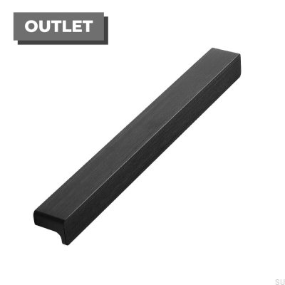 Uchwyt meblowy podłużny Elan 160 Czarny Szczotkowany