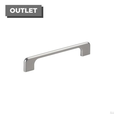 Uchwyt meblowy podłużny Doppia 128/160 Srebrny aluminiowy