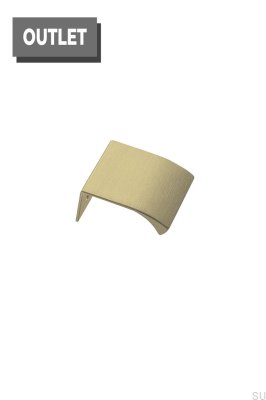 Uchwyt meblowy krawędziowy Edge Straight 40 Aluminium złoty szczotkowany