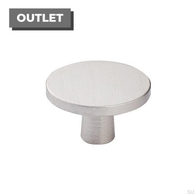 Gałka meblowa Plato Srebrna Szczotkowana