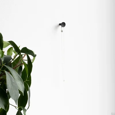 Wieszak ścienny Sture 18 Mosiężny Czarny