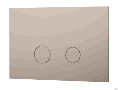 Przycisk spłukujący DUO112 Mosiężny Greige