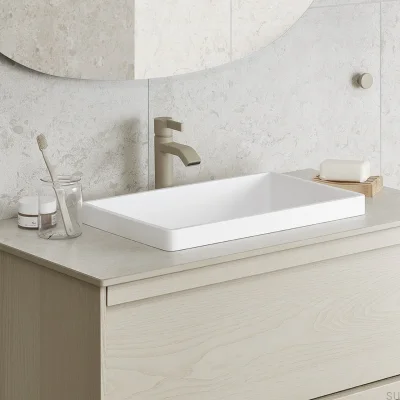 Bateria umywalkowa ARM071 Mosiężna Greige