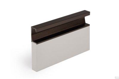 Uchwyt meblowy wpuszczany Six 997 Aluminiowy Brązowy