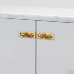 Zdjecie galki Linear plate mosieznej zlotej