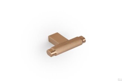 Gałka meblowa T-Bar Brooklyn 55 Aluminiowa Złota Szczotkowana Cava