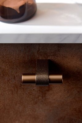 Gałka meblowa T-Bar Casey 60 Aluminiowa Brązowa Matowa