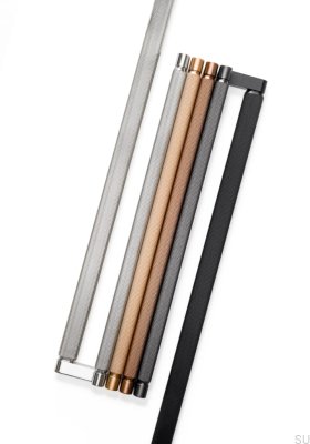 Uchwyt meblowy podłużny dwustronny Brooklyn Big 448 Aluminiowy Czarny Szczotkowany