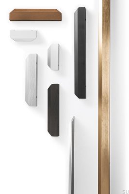 Uchwyt meblowy krawędziowy Vann 100 Aluminiowy Biały Mat