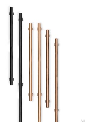 Uchwyt meblowy podłużny Hinoki Big 416 Aluminiowy Czarny Szczotkowany