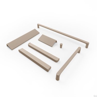 Uchwyt meblowy podłużny Aqua 480 Metalowy Kremowy