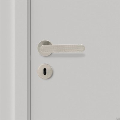 Klamka do drzwi Vibe Grip Aluminiowa Srebrna Szczotkowana Standard Skandynawski